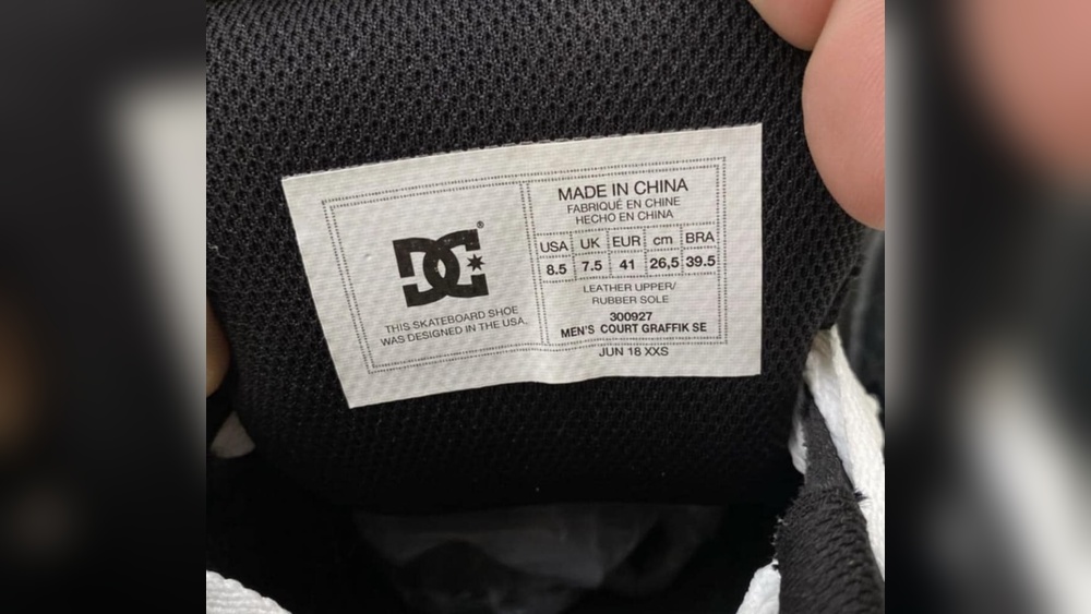 Are Dc Shoes Made in China
