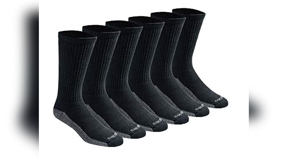 Dickies Men's Dri-Tech Crew Socks Review: 6 Pairs Black X-Large