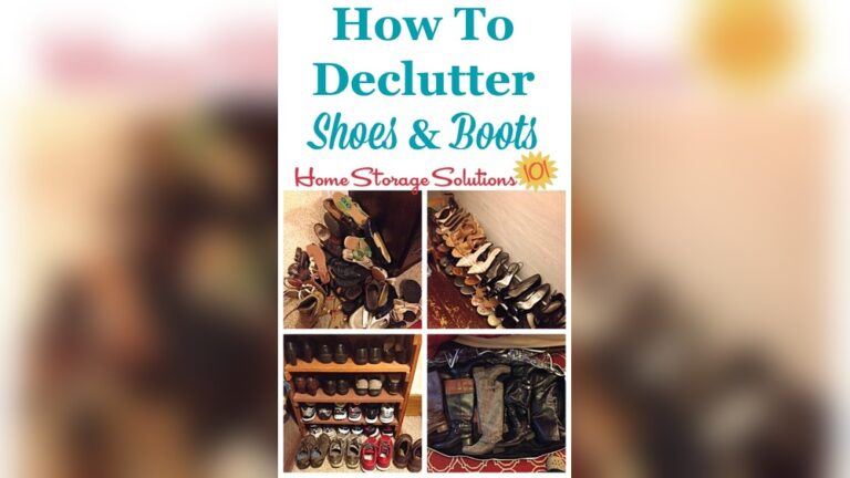How to Declutter Shoes