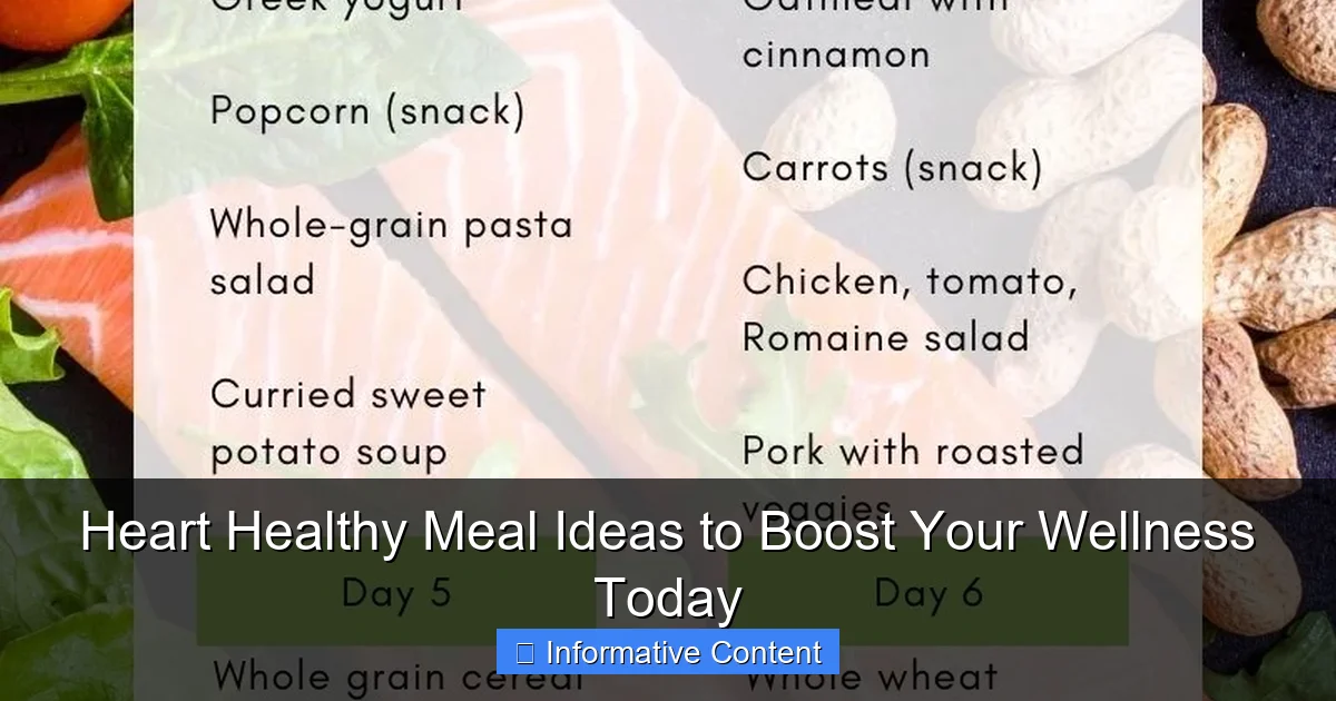 Heart Healthy Meal Ideas to Boost Your Wellness Today