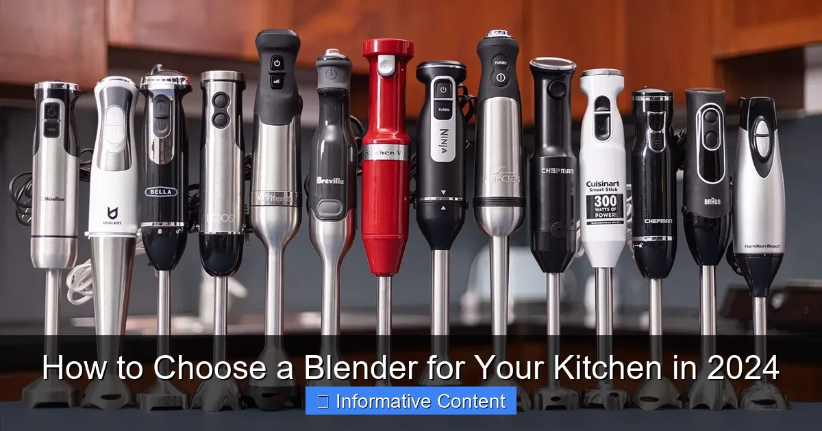 How to Choose a Blender for Your Kitchen in 2024