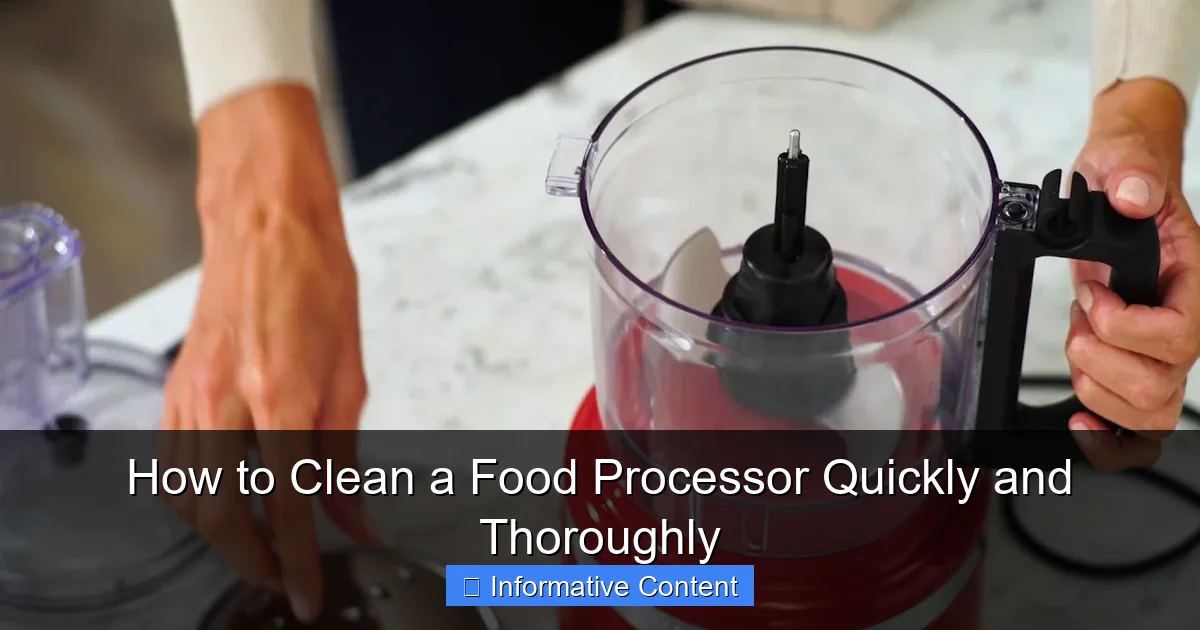 How to Clean a Food Processor Quickly and Thoroughly