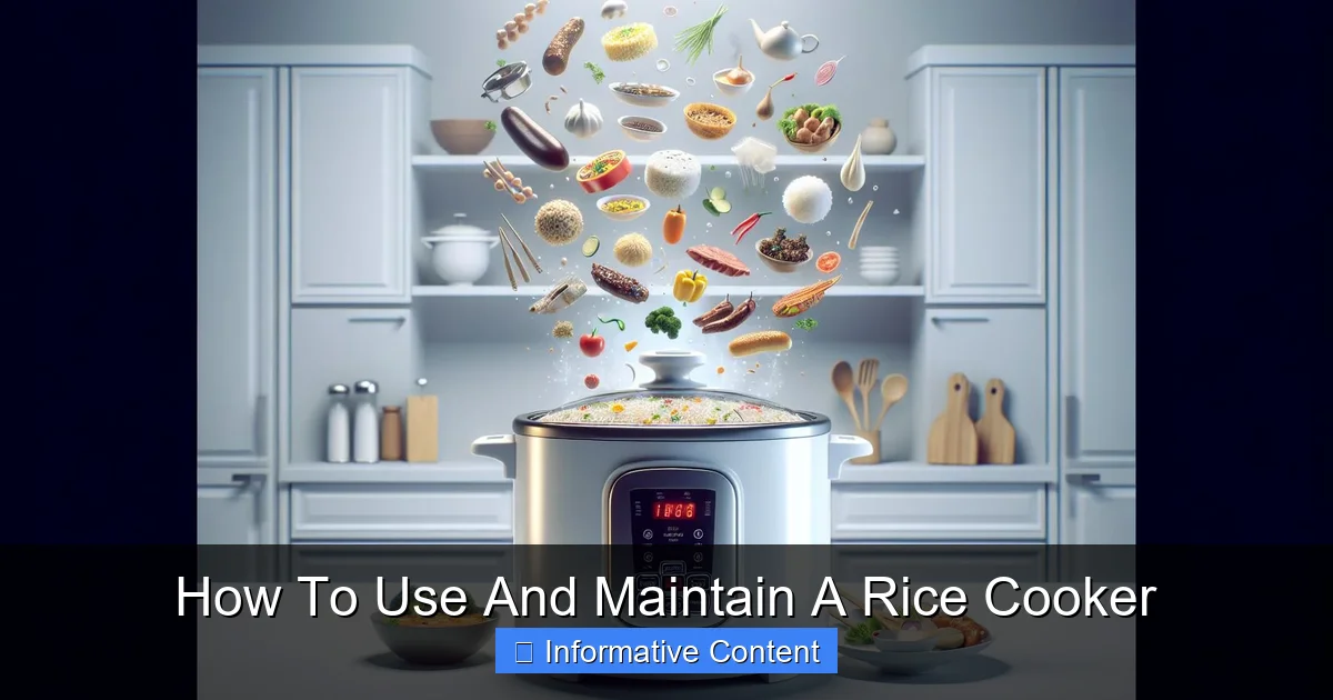 How To Use And Maintain A Rice Cooker